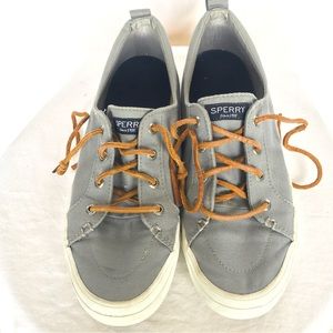 Sperry Womens Gray Sneaker Size 9M